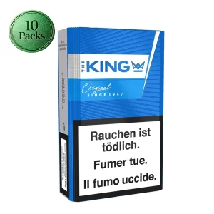 The King Cigarettes Blue - 1 Carton (10 Packs) | Buy 5 Get 1 FREE