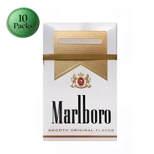Marlboro Smooth Original Gold Pack Filter - 1 Carton (10 Packs) | Buy 5 Get 1 FREE